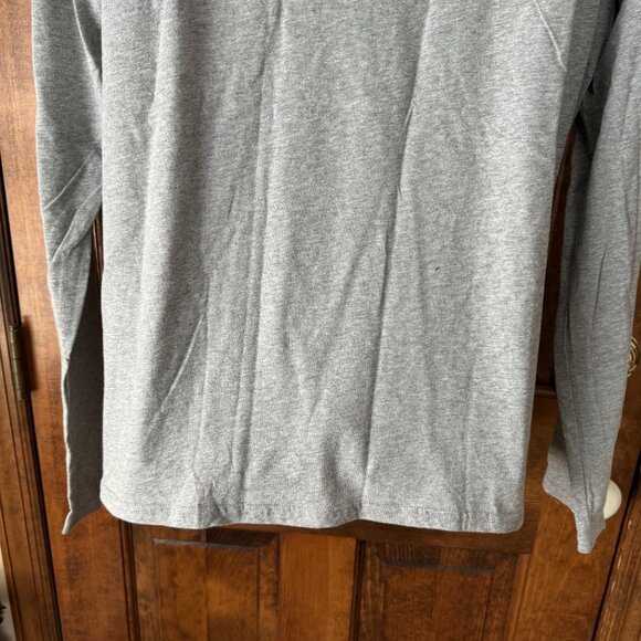 Merona Gray Henley Long Sleeve Tee XX-Large - Picture 10 of 11